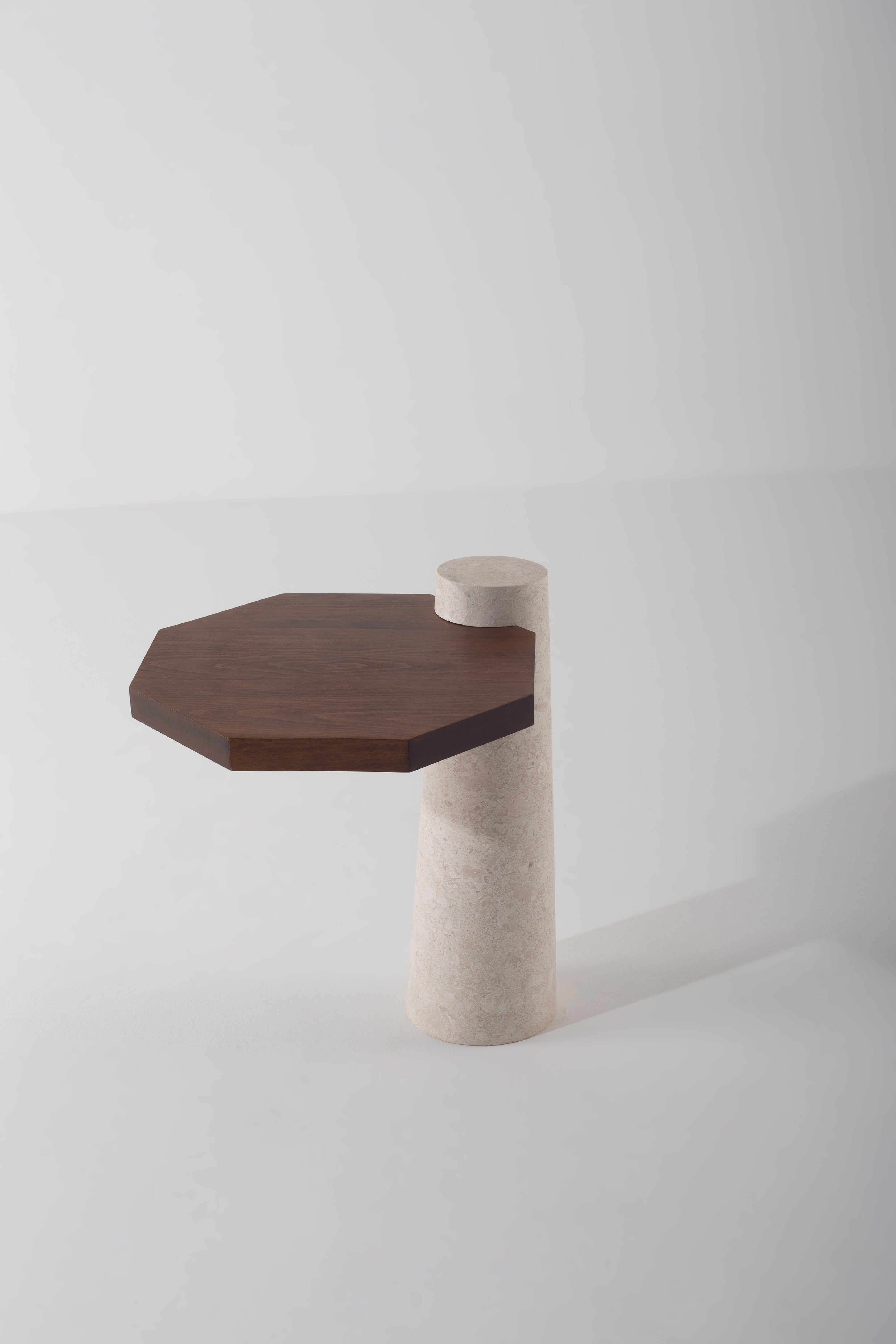 Delmara Solid Stone Side Table