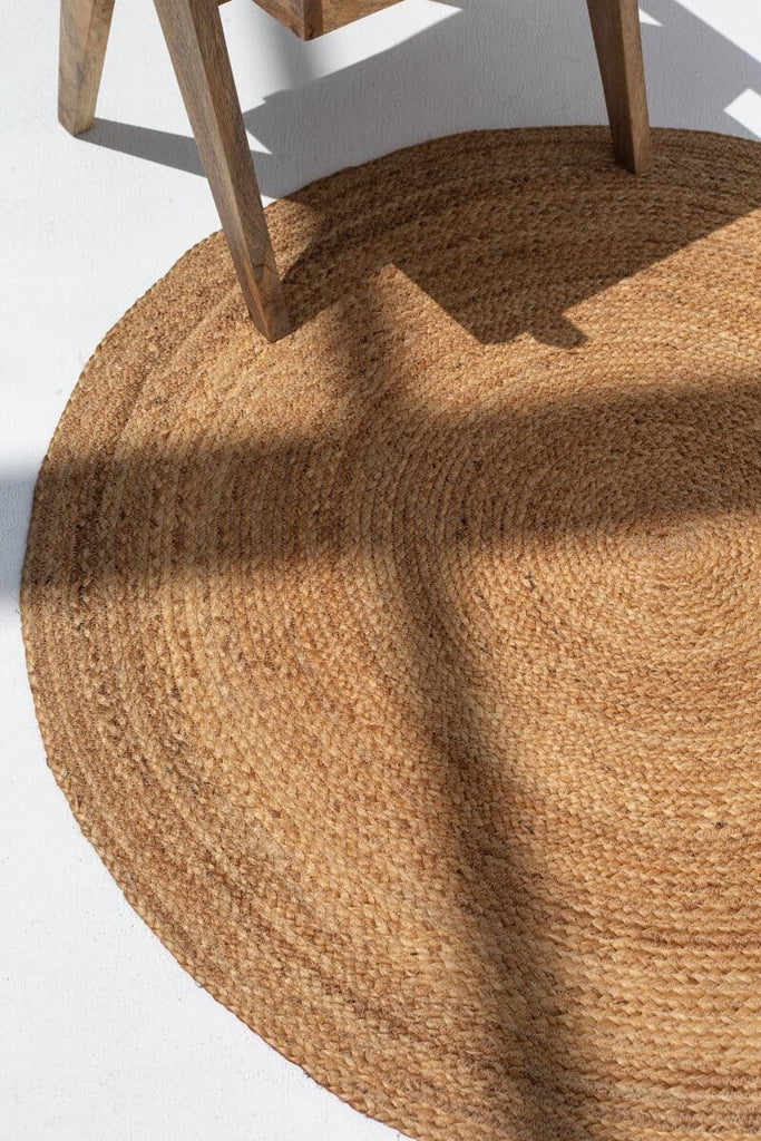 Essence of Simplicity - Round Natural Jute Braided Rug (4 Sizes) Braided -- Braided Rug Homekode 
