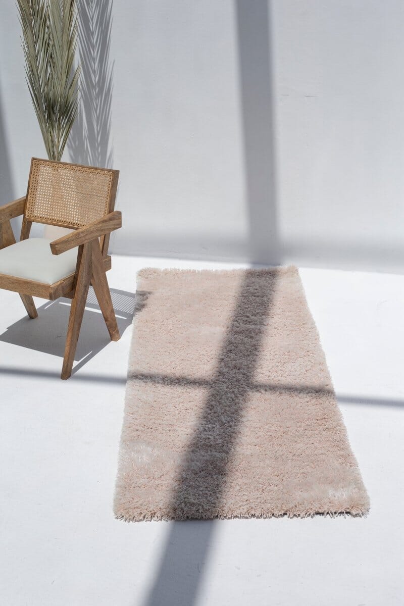 Hallway Creamy Cloud - Fluffy Shaggy Rug (80x200 CM) Table Tuft Shaggy 