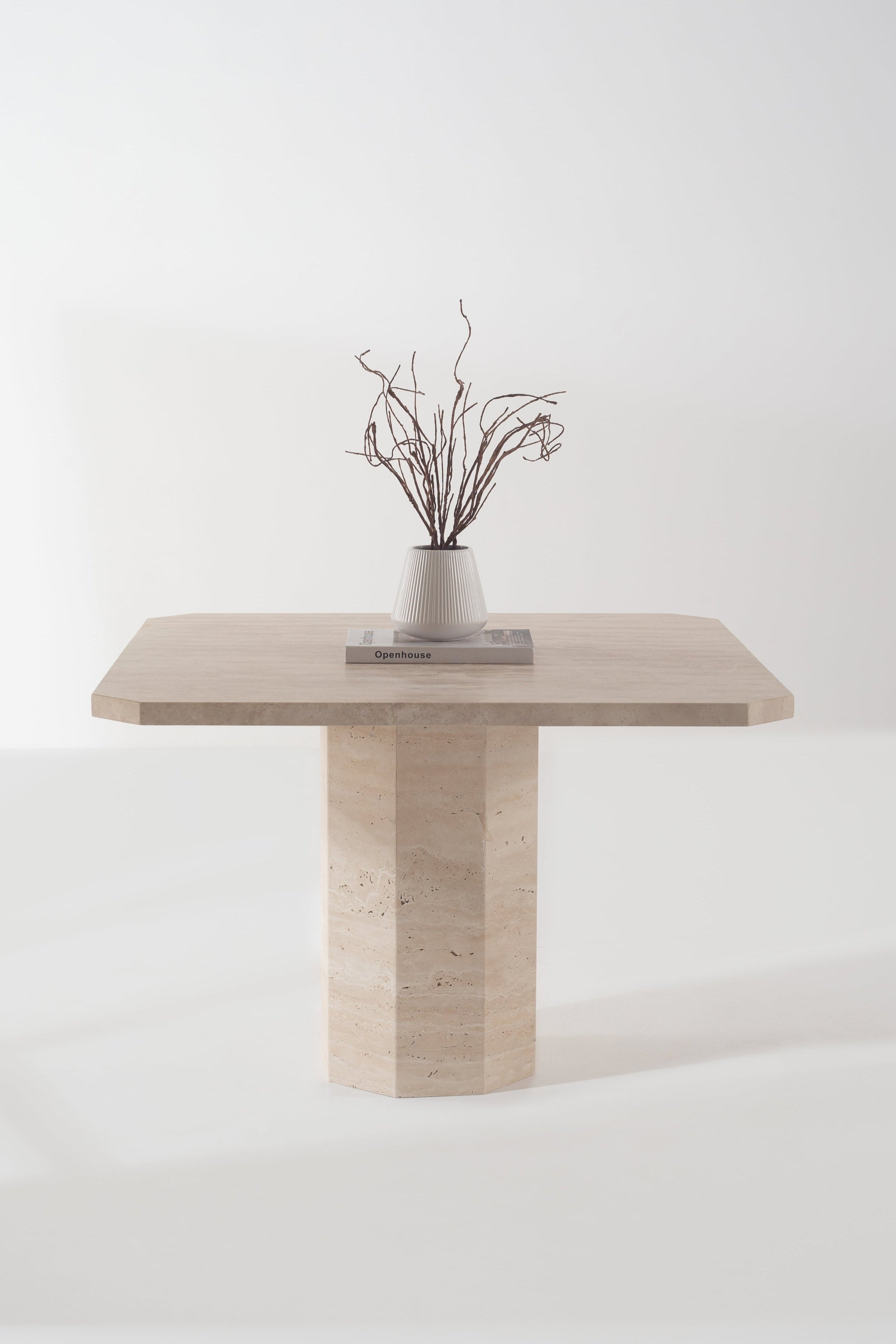 Devlin Travertine Dining Table