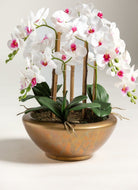 Phalaenopsis Orchid Artificial Plant FLO Bronze 