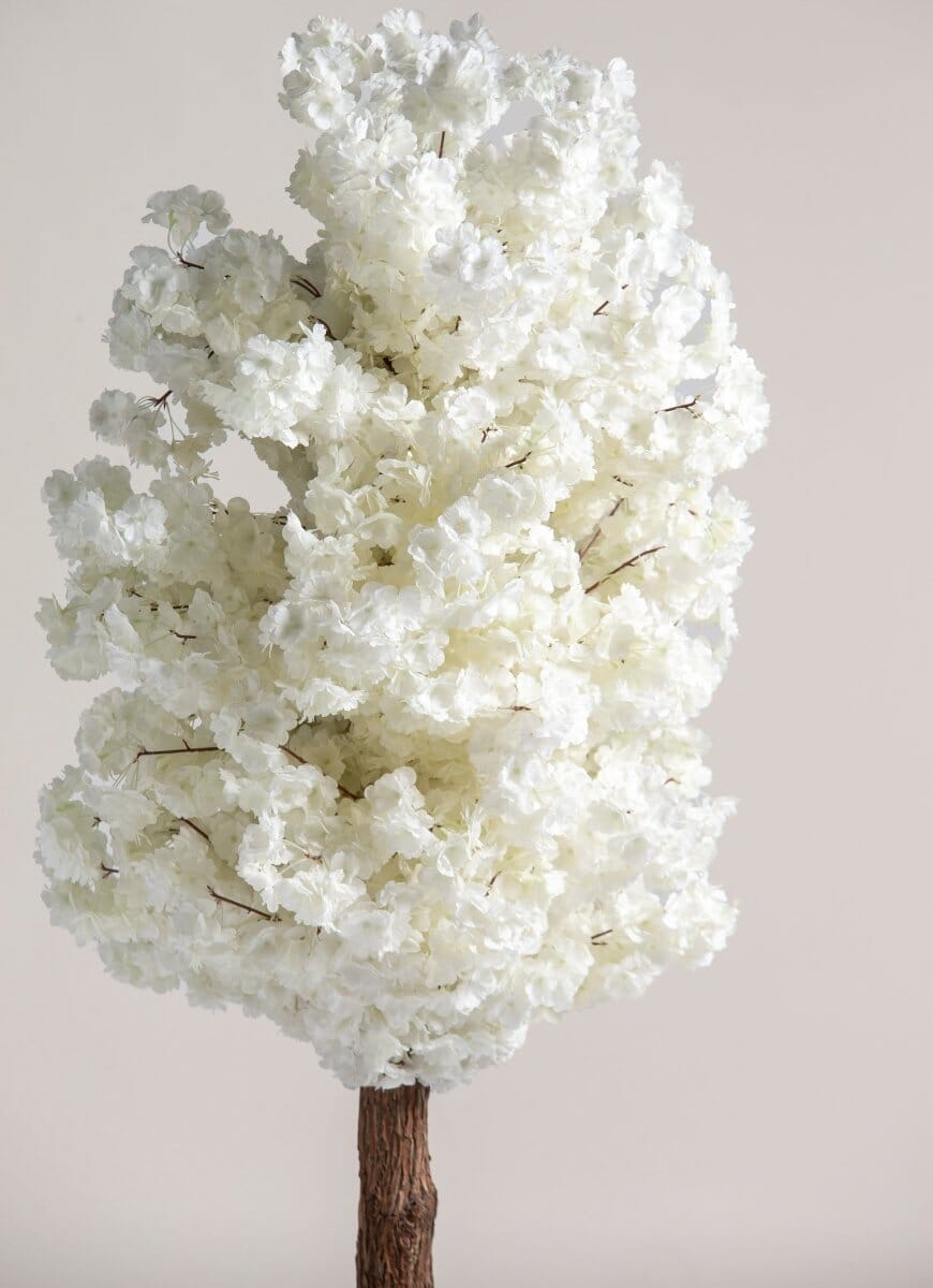 Prunus Serrulata Blossomificial Tree With Natural Wood Trunk (3 Sizes)