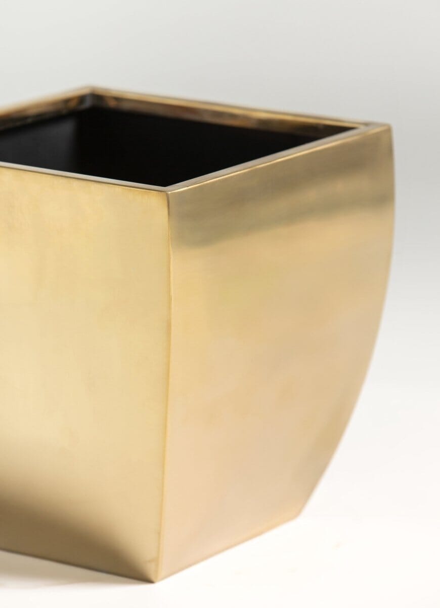 Radiant Gold Metal Pot