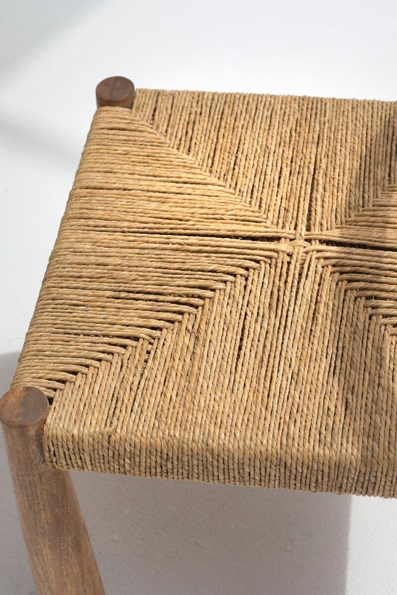 Rosalie Wood & Rope Dining Chair Chairs 