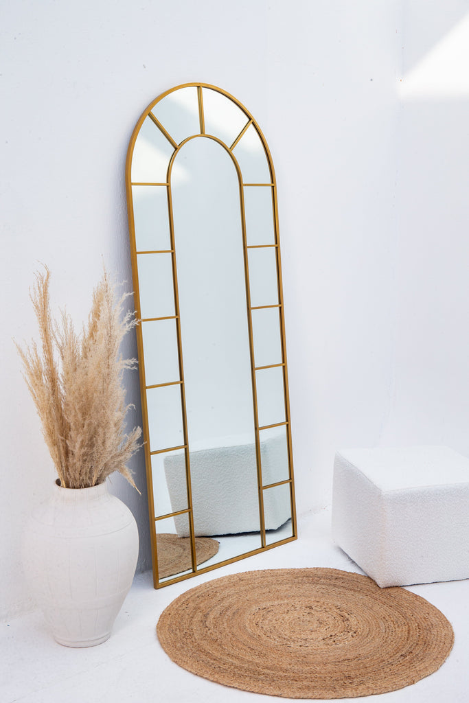 Window Arch Gold Mirror (3 sizes) Mirrors Homekode 170x70 CM 