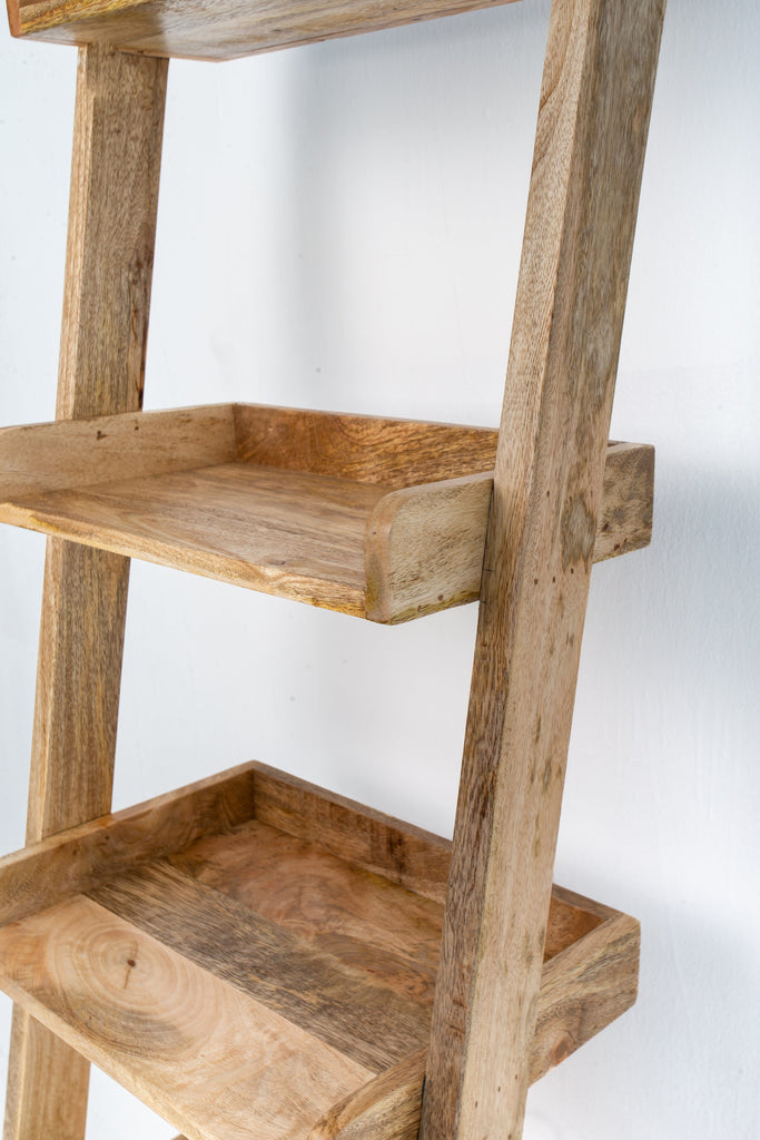 Mango Wood Ladder Shelves Homekode 