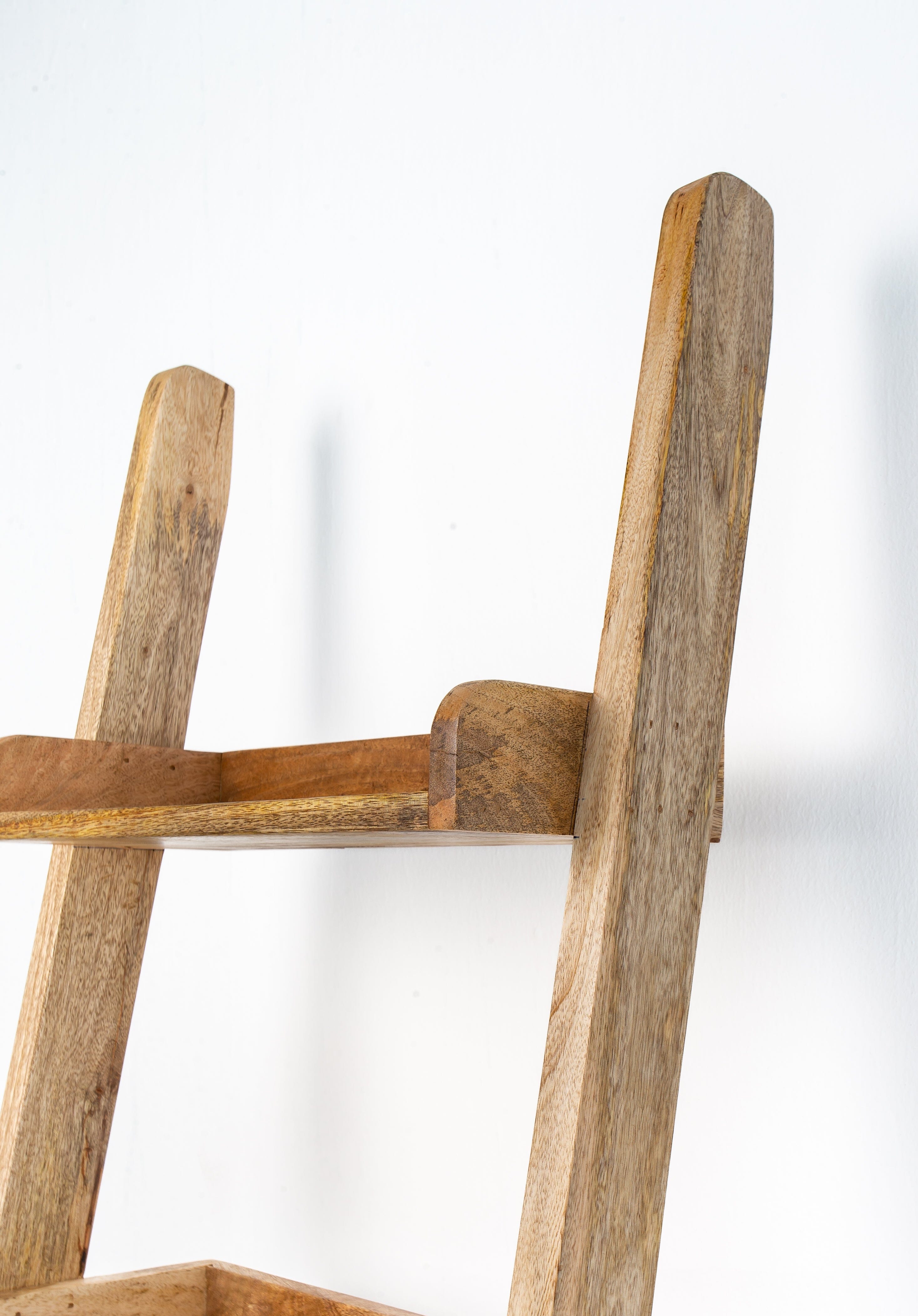 Mango Wood Ladder Shelves Homekode