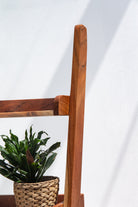 Acacia Wood Ladder Shelves Homekode 