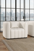Fausta Stone Ivory Sofa Chair