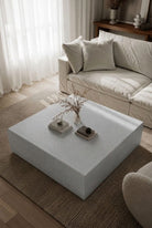 Felicity Grey Speckled Microconcrete Square Coffee Table
