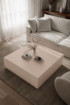 Felicity Ivory Cream Microconcrete Coffee Table