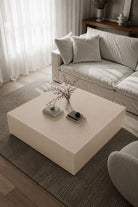 Felicity Light Beige Microconcrete Coffee Table