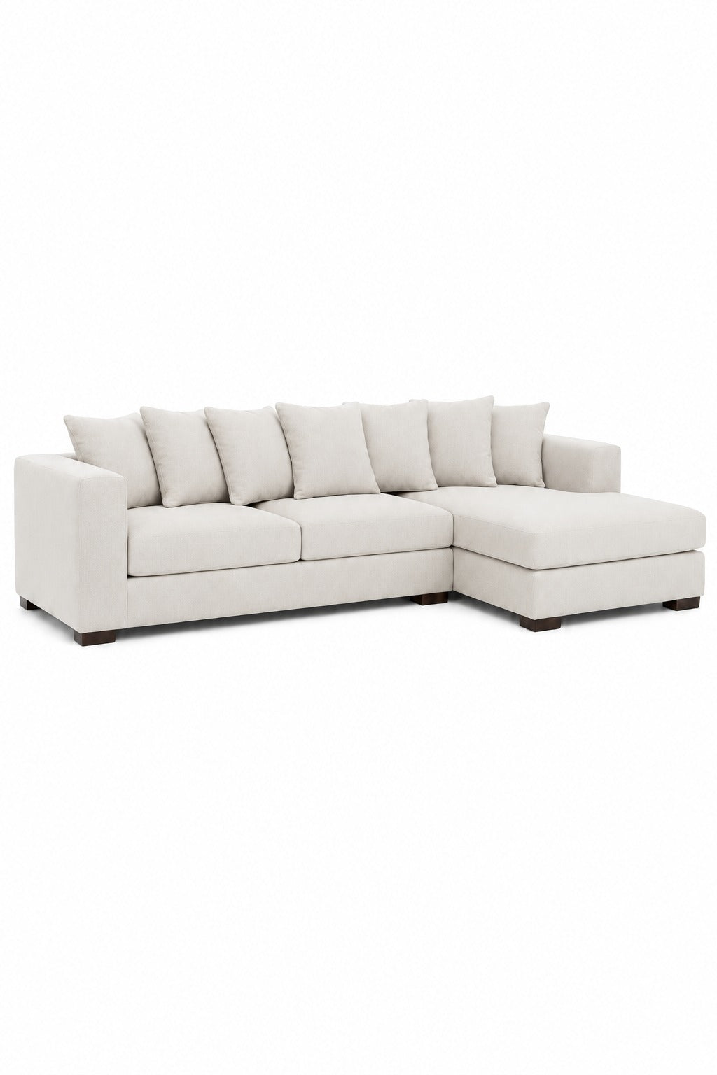 Fiorella Ivory 3 Seater L-Shape Sofa