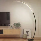 Black Curvy Floor Lamp Homekode 