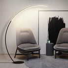 Black Curvy Floor Lamp Homekode 