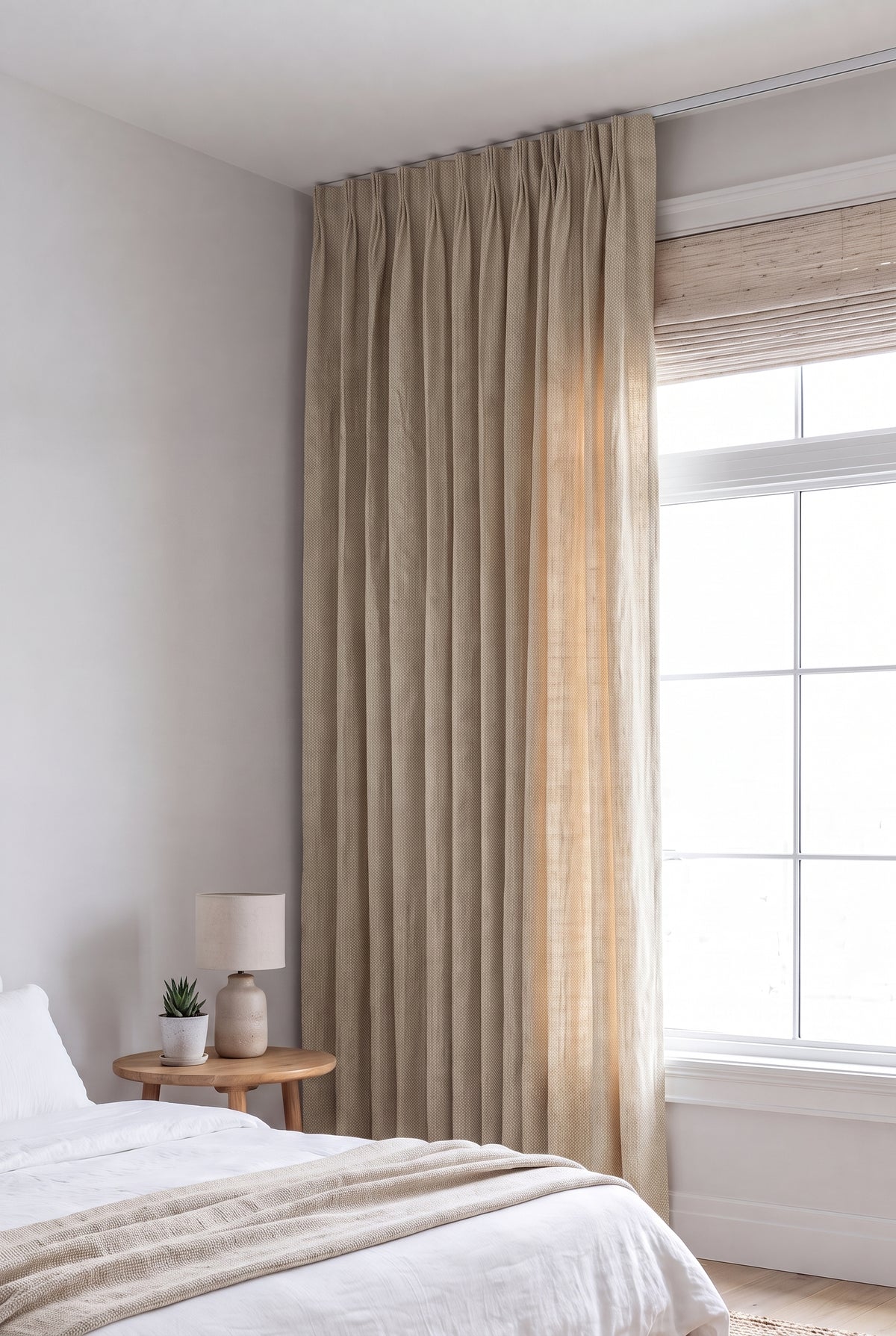Frida Oatmeal - Light Filtering Curtain