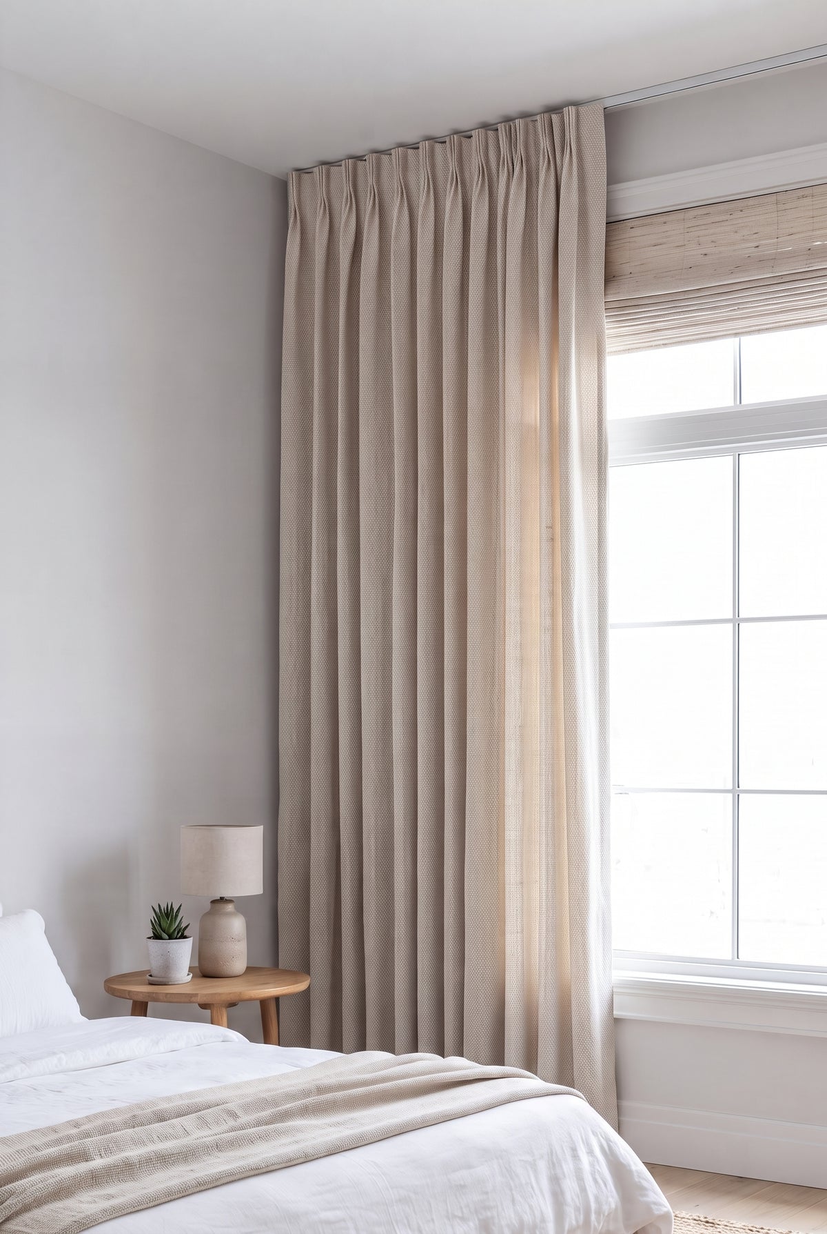Frida Oyster - Light Filtering Curtain