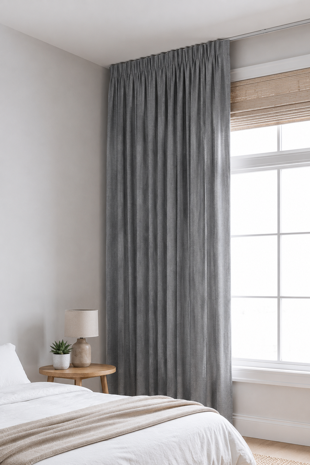 Frida Slate - Light Filtering Curtain