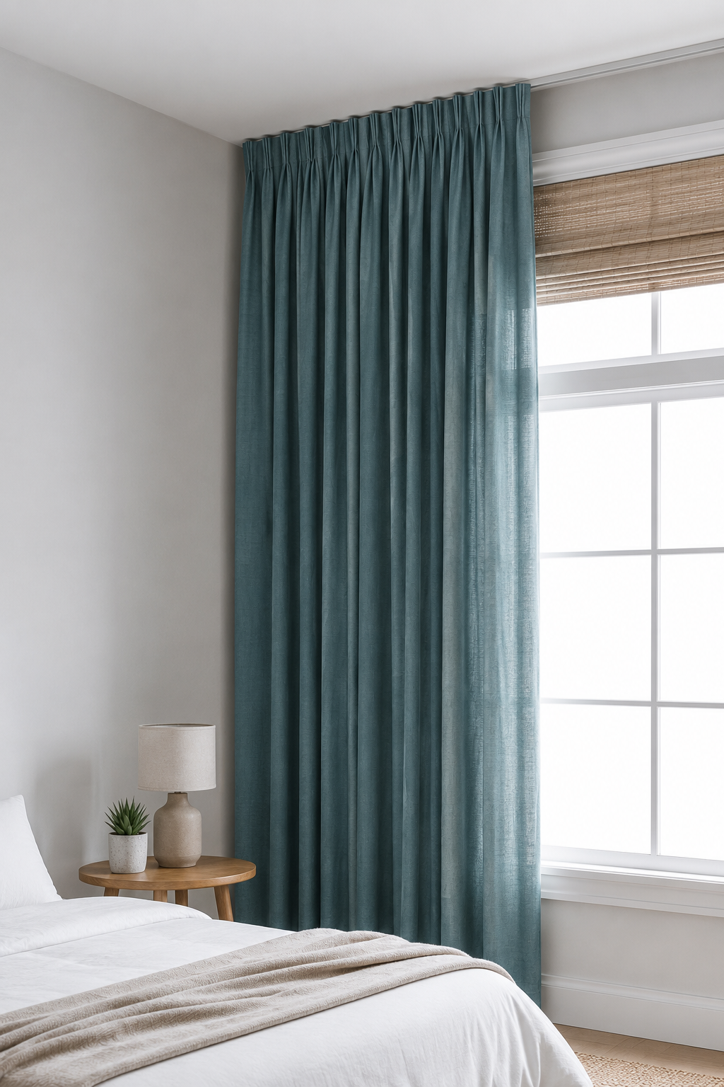 Frida Teal - Light Filtering Curtain