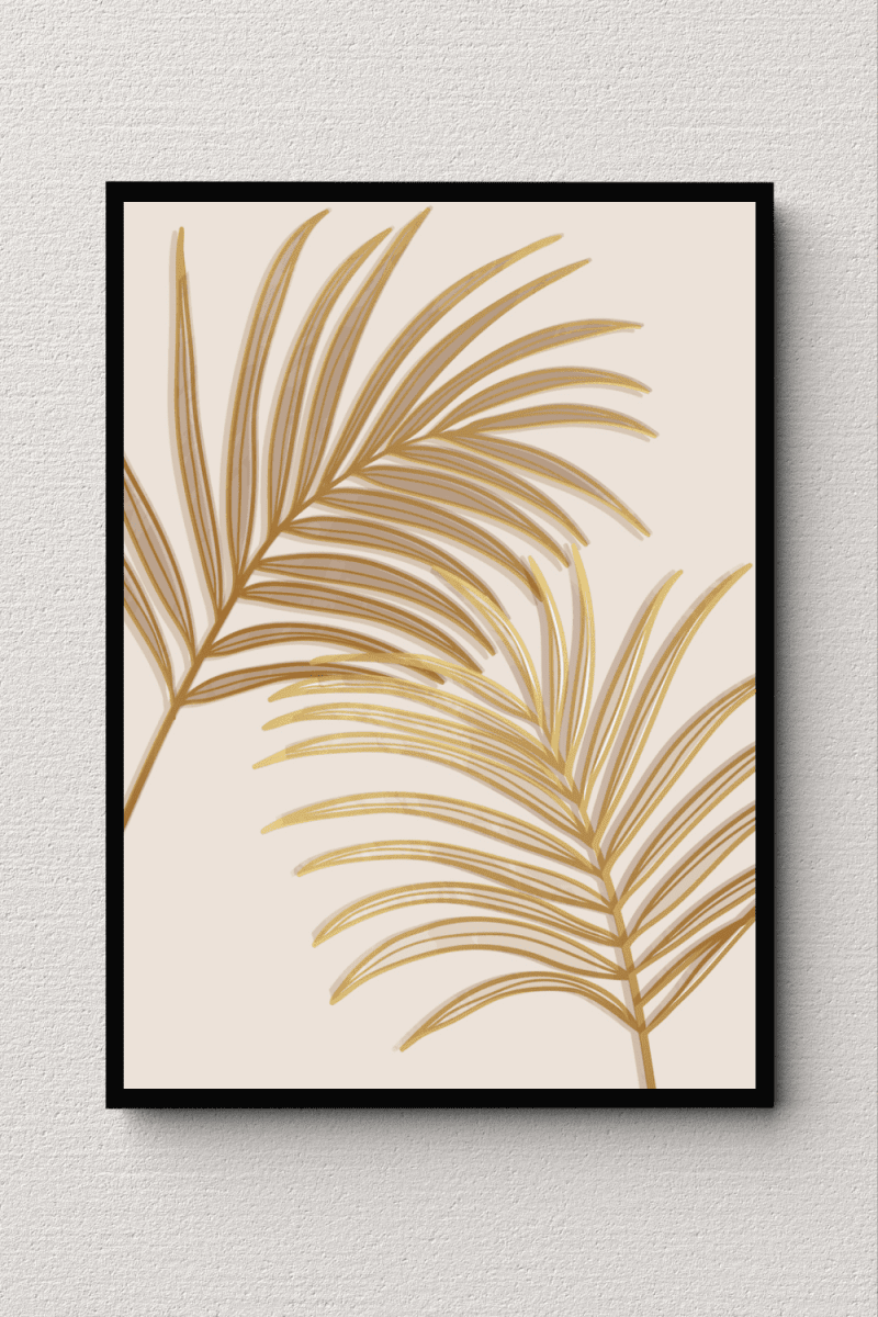 Gilded Fronds Wall Art