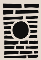 Geometric Eclipse Wall Art