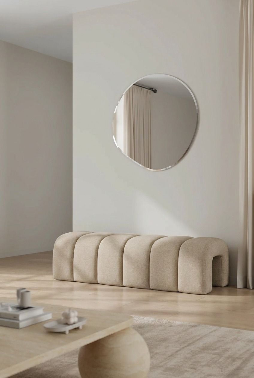 Graciell Light Beige Bench