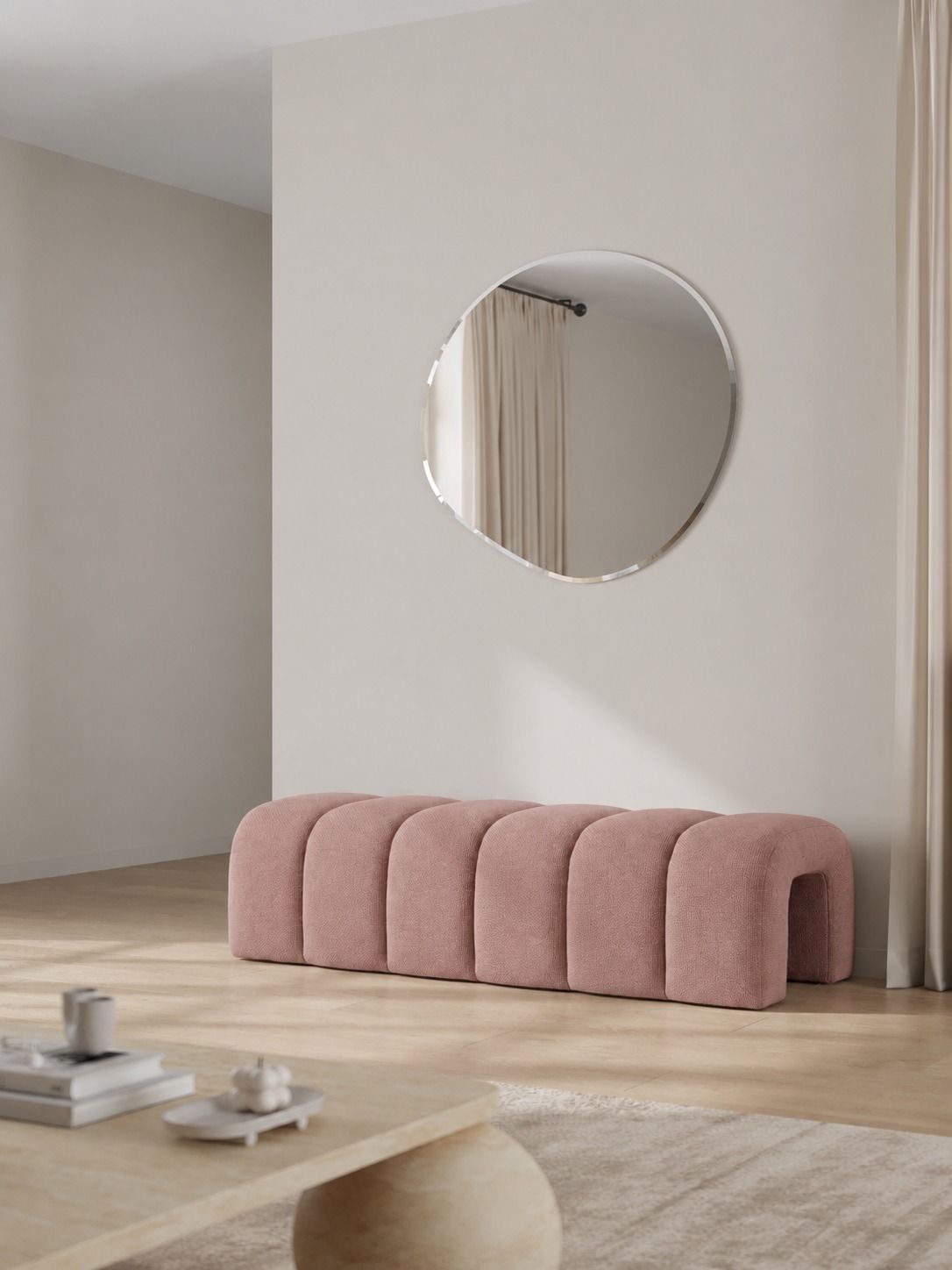 Graciell Mink Blush Bench