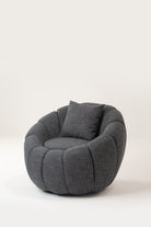 Grey Blossom Arm Chair