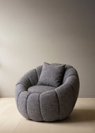 Grey Blossom Arm Chair