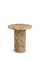 Harriet Beige Terrazzo Marble Side Table