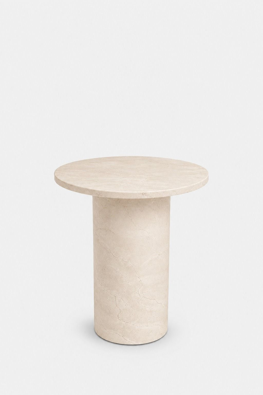 Harriet Crema Marfil Marble Side Table