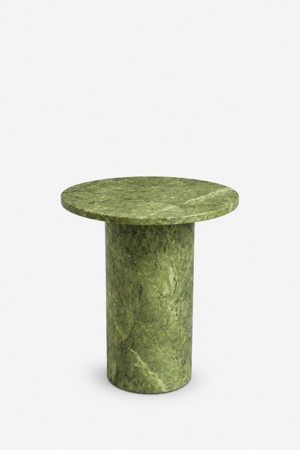 Harriet  Ming Green Marble Side Table