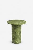 Harriet  Ming Green Marble Side Table
