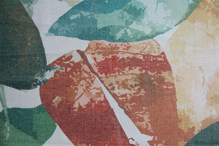 Multi-Color Leaves Digital Printed Rug (150x210 CM)