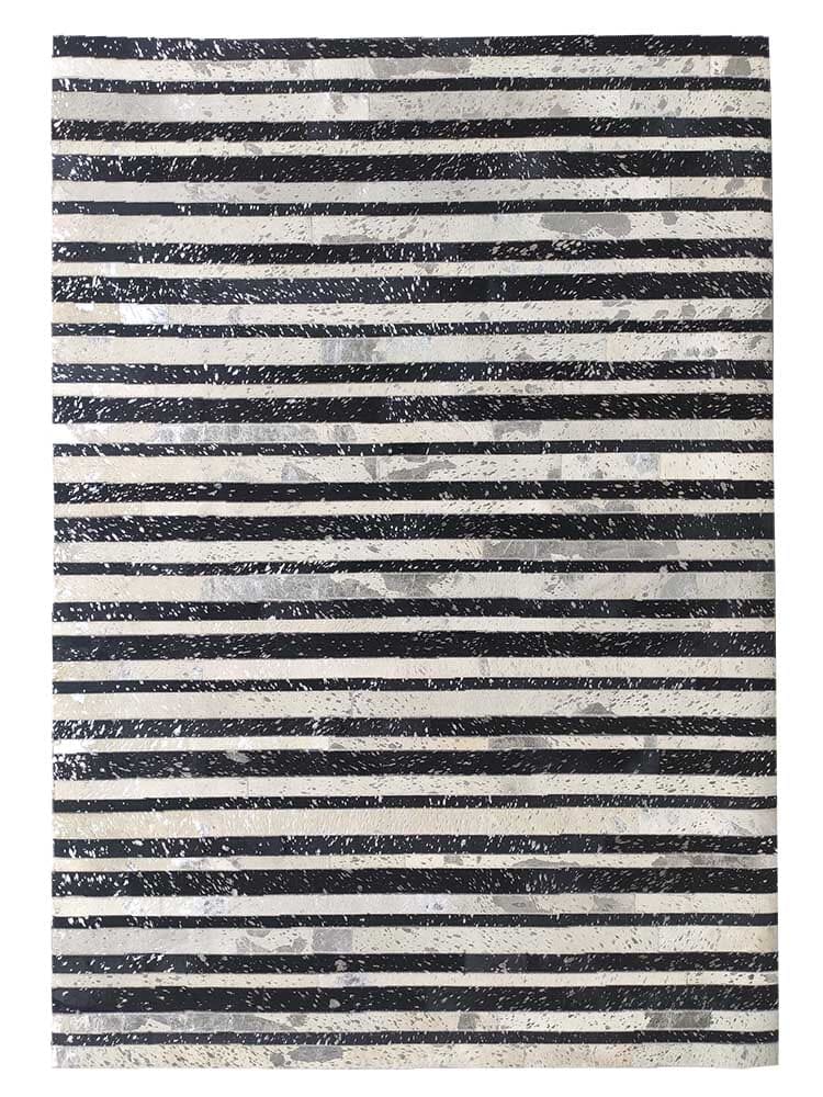 Grey Multi-Color Leather Rug (3 Sizes Available) Homekode 