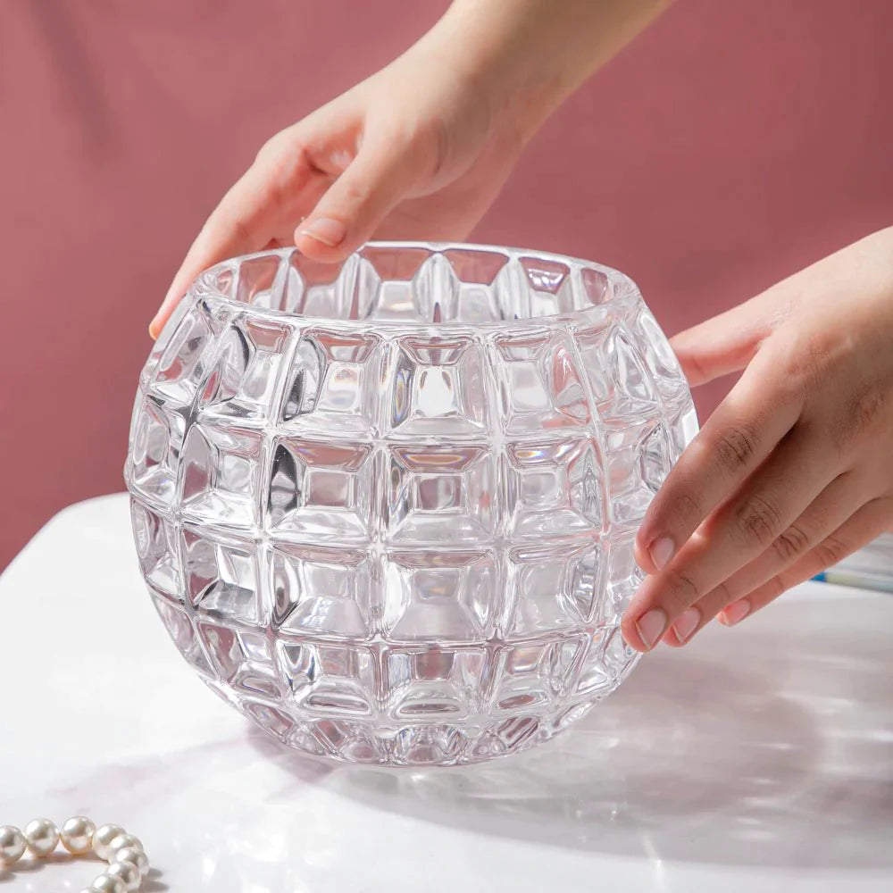 Crystal Bowl & Vase (18x20 CM)