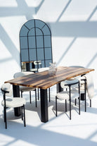 Isabella Rose Wood Top Dining Table