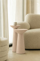 Jace Ivory Cream Microconcrete Side Table