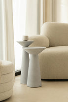 Jace Light Grey Microconcrete Side Table