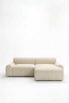 Kallia Cream Boucle 2 Seater Chaise Sofa