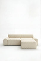 Kallia Cream Boucle 2 Seater with Ottoman