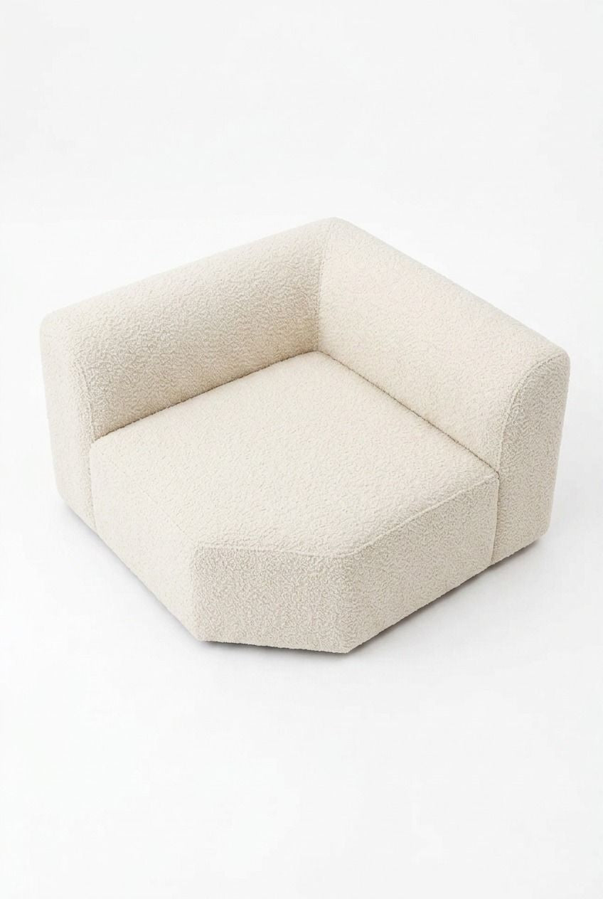 Kallia Cream Boucle Corner Module