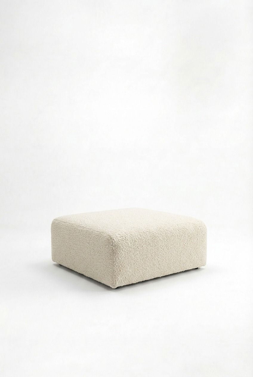 Kallia Cream Boucle Ottoman