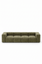 Karina Light Olive Green 4 Seater Sofa