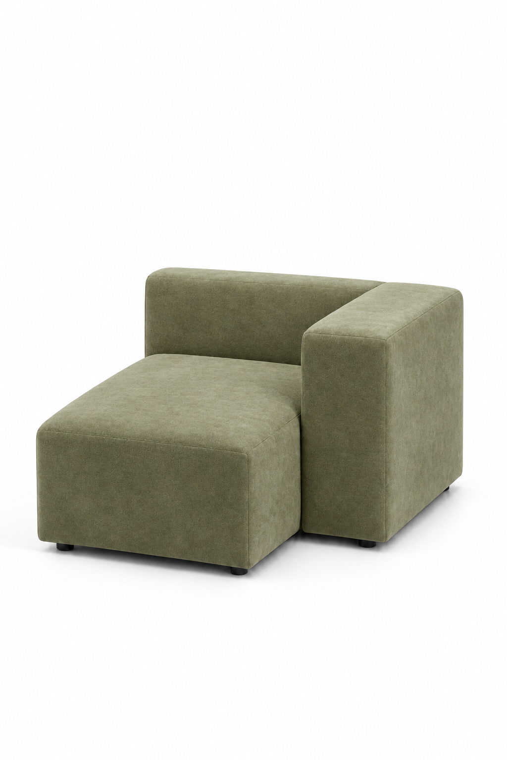 Karina Light Olive Green Chaise Module