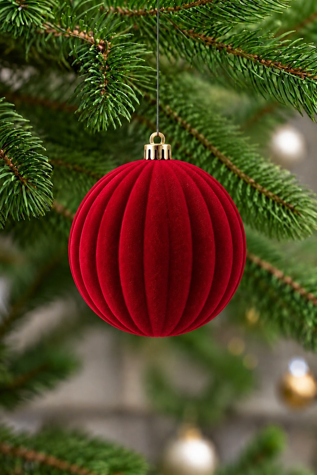 Kedra Burgundy Velvet Christmas Ball