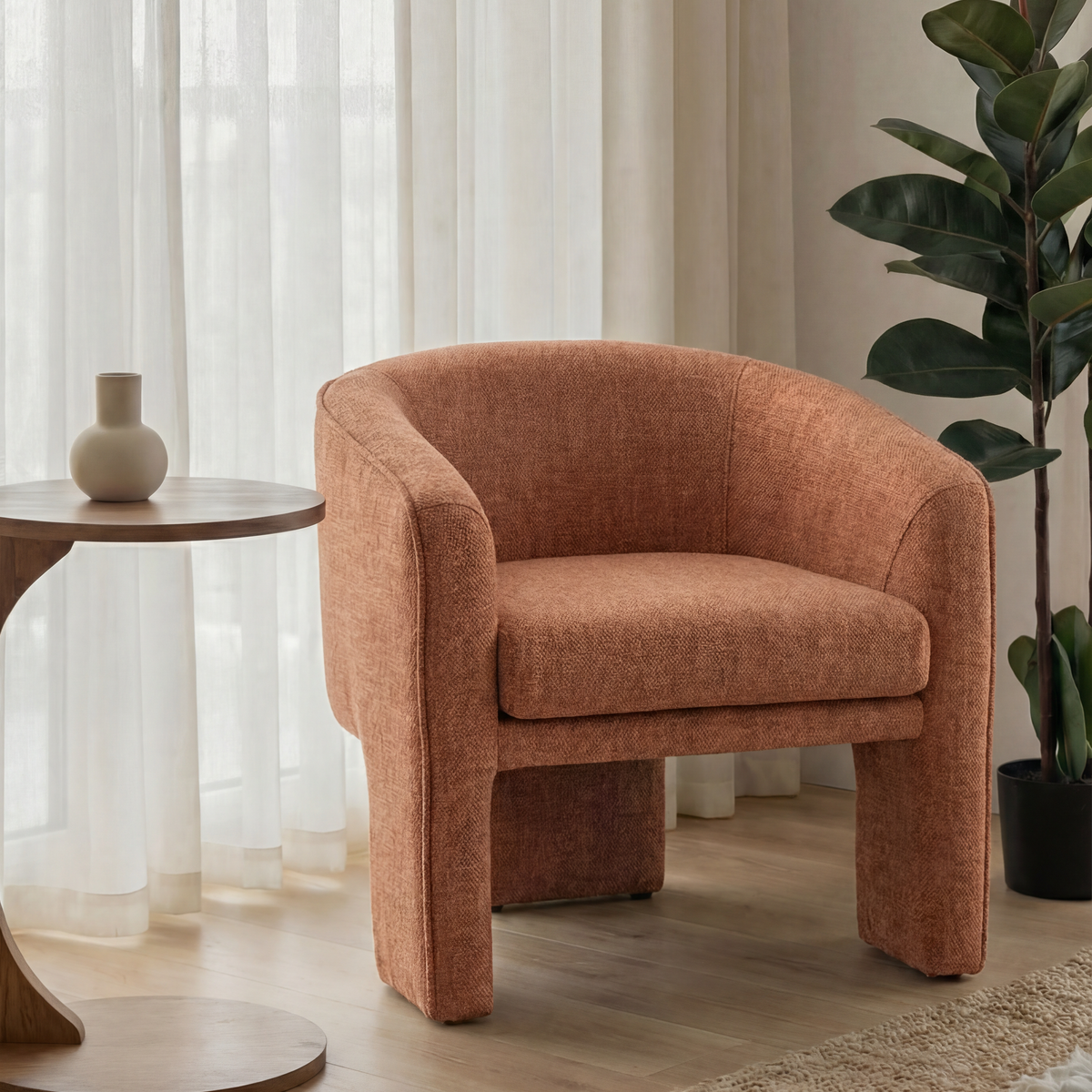 Kendra Rust Brown Dining Chair for Elegant Dining Room Styling – Homekode