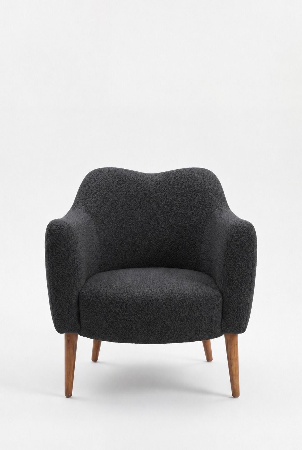 Kent Charcoal Armchair with Irregular Top