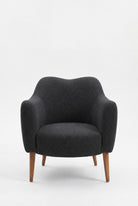 Kent Charcoal Armchair with Irregular Top