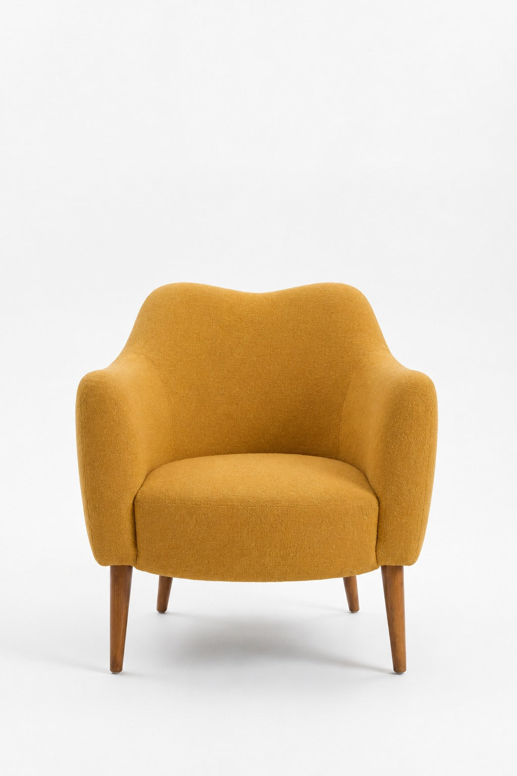 Kent Mustard Armchair with Irregular Top